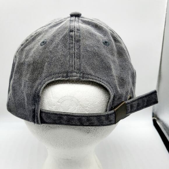Household Grey Embroidered 100% Cotton Adjustable Baseball Cap Unisex One Size - Picture 4 of 6